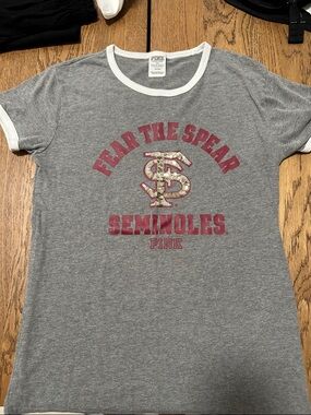PINK Victoria's Secret Gray Florida State University Shirt FSU